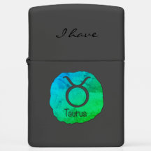 Taurus Zodiac Tengo Zippo Lighter
