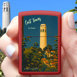 Mechero Zippo Torre Coit en Telegraph Hill, San Francisco Travel