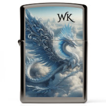 Un dragón asombroso rodeado de nubes