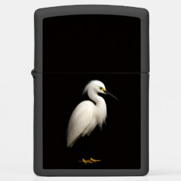 Mechero Zippo Zippo lighter with Elegant Snowy Egret