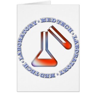 MED TECH con TARJETA DE LABORATORIO MÉDICO para be