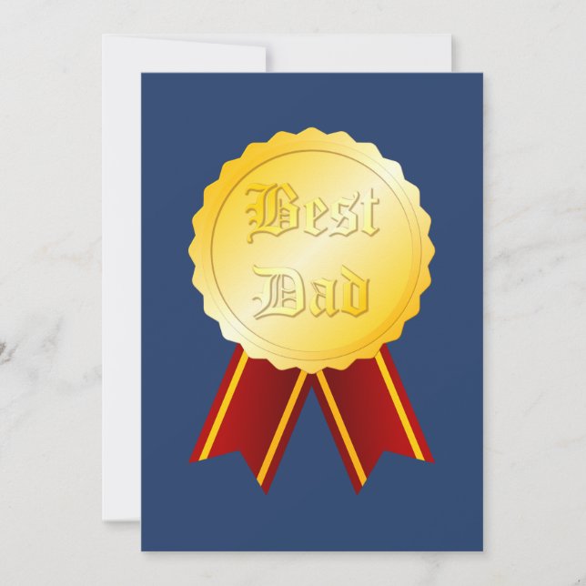 Medalla Cinta Mejor Papá Día del Padre (Anverso)