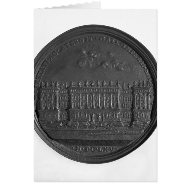 Medalla con el diseño de Bernini para el Louvre (Frente)