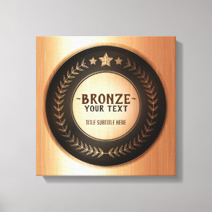 MEDALLA DE Bronce Campeón IMPRESIÓN PERSONALIZADA