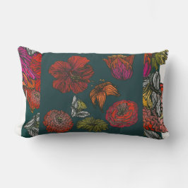 medalla de flores ii imprimir almohada lumbar de e