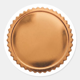Medalla de sello de lámina de cobre estallido de e