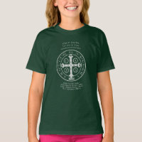 Medalla de St Benedict con camiseta de la Oración 