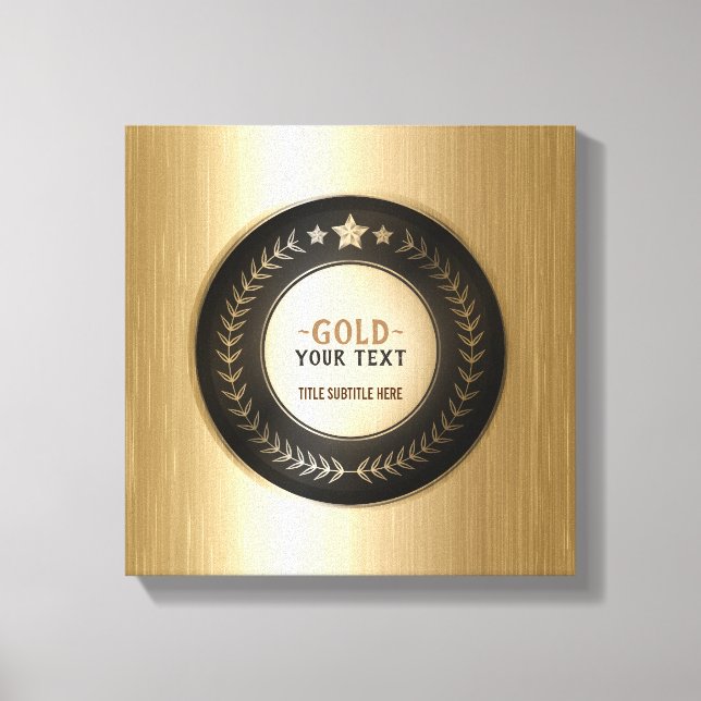 MEDALLA Dorada #1 Campeón IMPRESIÓN PERSONALIZADA  (Anverso)
