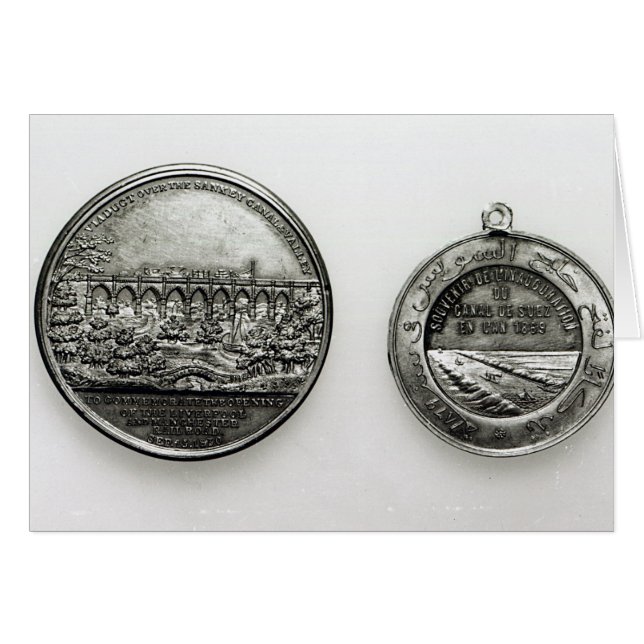 Medalla que conmemora la abertura del Suez (Anverso (Horizontal))