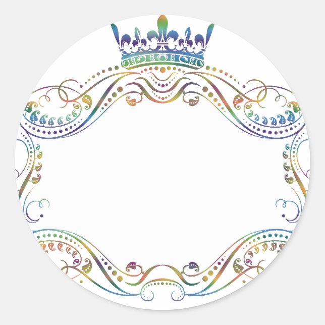 Medalla real con Pegatinas de la Corona (Anverso)