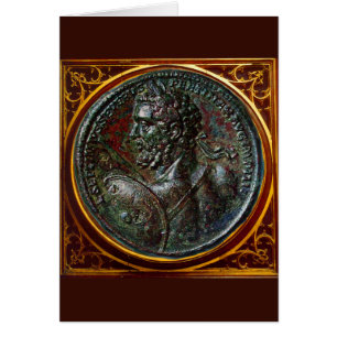 MEDALLÓN DE BRONCE ROMANO ANTIGUO