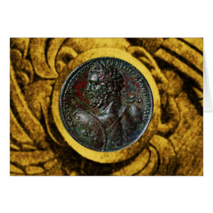 MEDALLÓN DE BRONCE ROMANO ANTIGUO CON GRIFFINS DE 