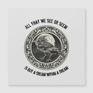 Medallón de Edgar Allan Poe poeta autor sueño cuer