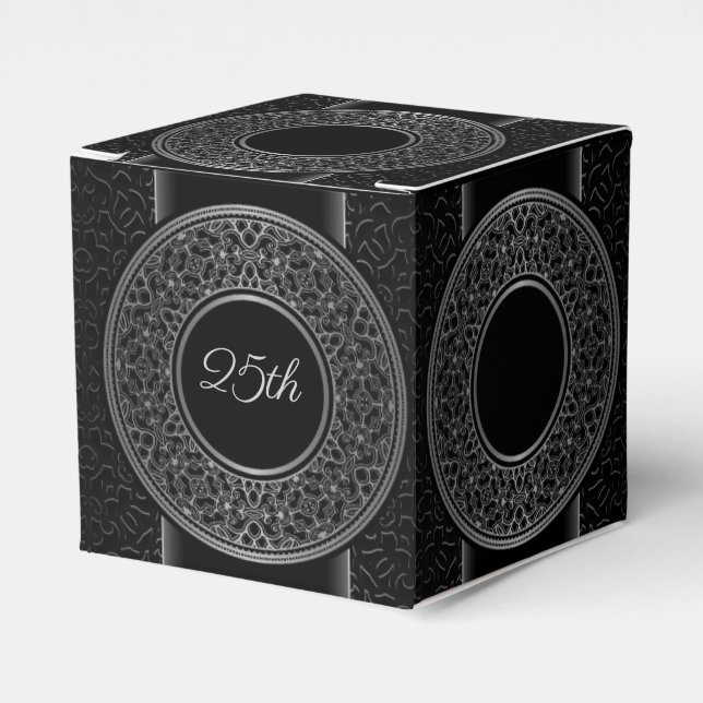 Medallón Plata 25 Aniversario Caja de Favor de Cub (Costado Anverso)