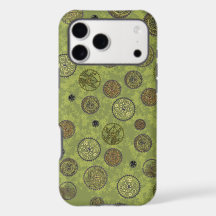 Medallones de Engranajes Steampunk Verdes