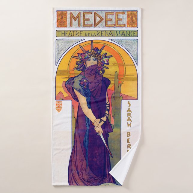 Medea (Medee), Alphonse Mucha (Toalla de baño)