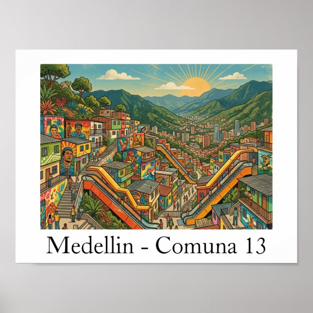 Medellín Colombia Comuna 13 Arte de Viaje (Frente)
