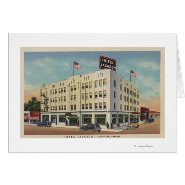 Medford, Oregon - Hotel Jackson View con el Viejo (Anverso (Horizontal))