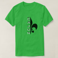 Media camiseta de la flor de lis de Cajun