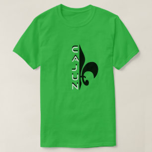 Media camiseta de la flor de lis de Cajun