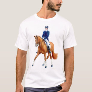 Media camiseta del Equestrian del paso del