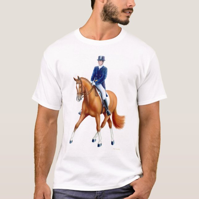 Media camiseta del Equestrian del paso del (Anverso)