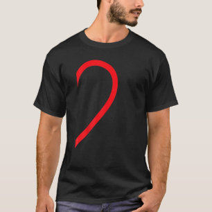 Media Corazón Lado Derecho Mano Amor Pareja Camisa