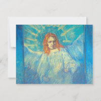 Media figura de Angel, Vincent van Gogh Invitation