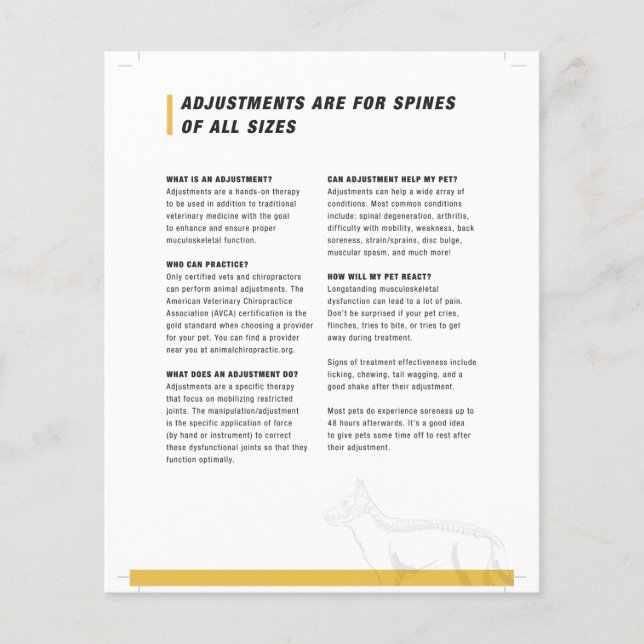 Media hoja canina (Frente)