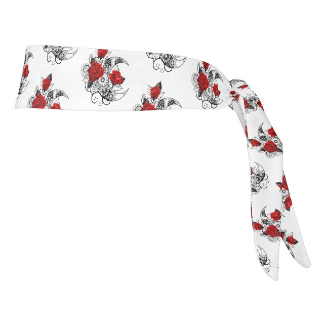 Media luna mecánica con rosas rojas (Girar 90)