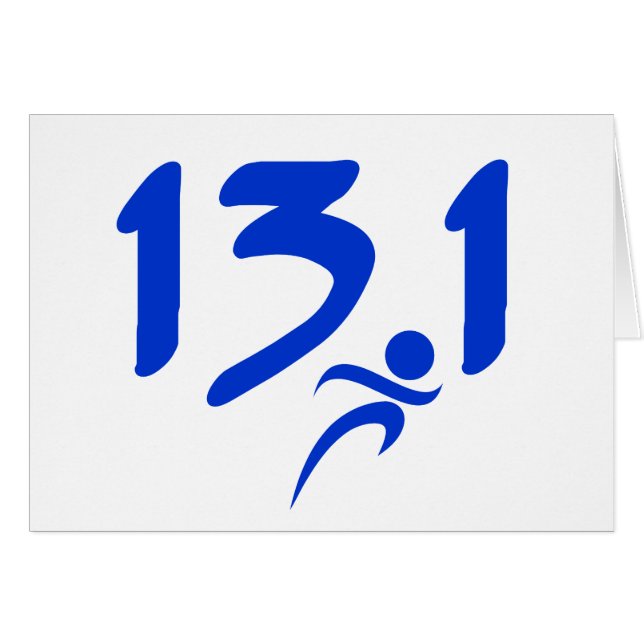 Media maratón azul 13,1 (Anverso (Horizontal))