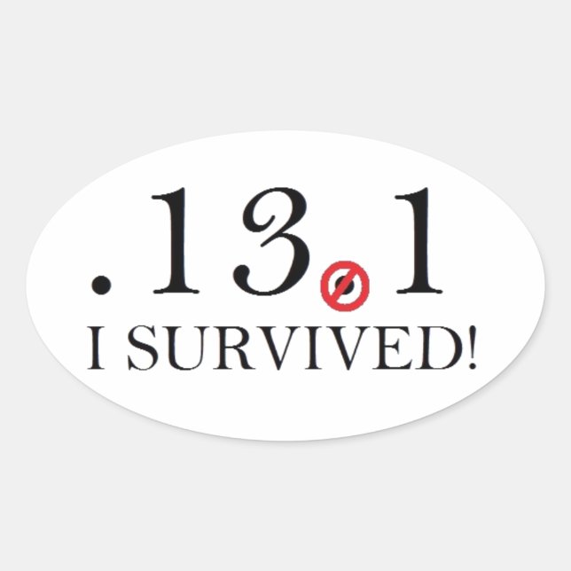 Media maratón parodia Pegatina (Anverso)