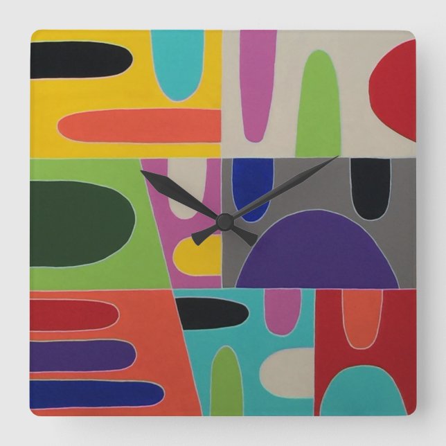Media mente 5 reloj de pared (Anverso)