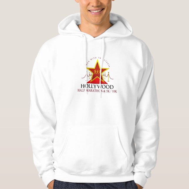 Media sudadera con capucha del maratón de (Anverso)