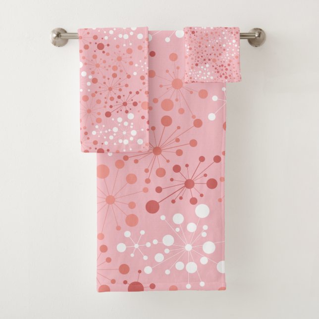 Mediados de siglo rosados y blancos Starbursts (In situ)