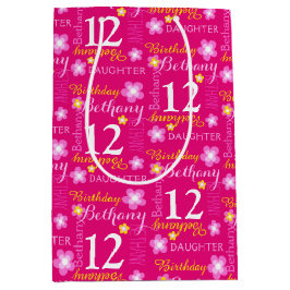 Mediana 12.ª bolsa de regalo de nombre personalizado amari