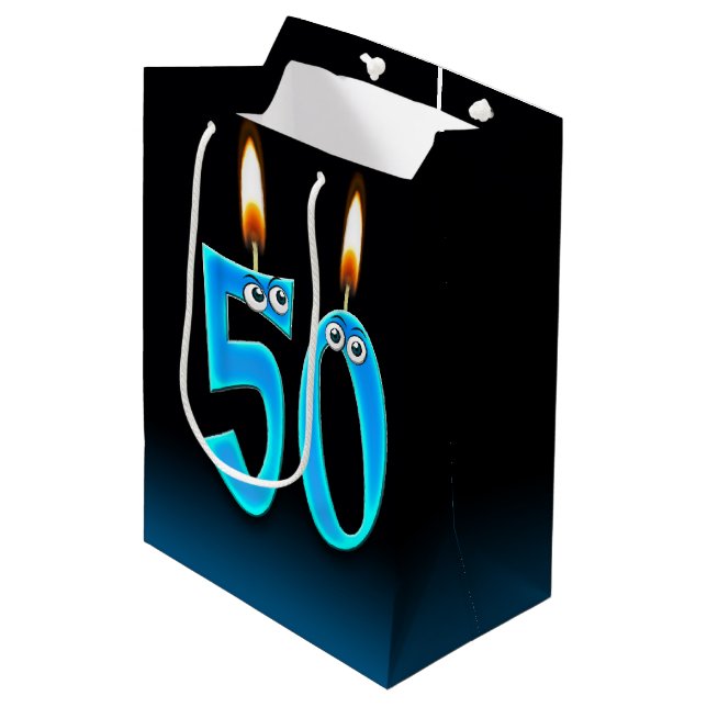 Mediana 50.ª Bolsa de Regalo de Velas Medianas (Angulo Anverso)
