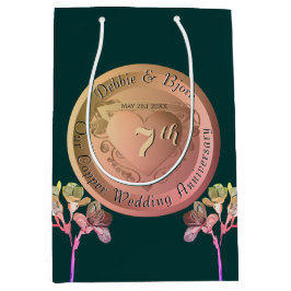 Mediana 7.ª bolsa de regalo de cobre Fresia