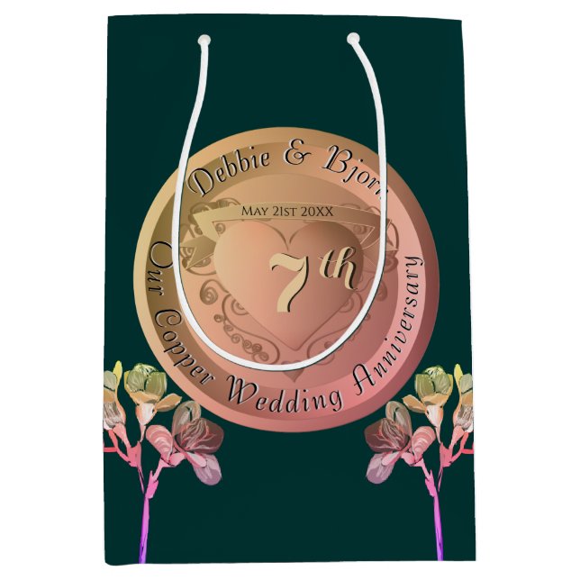 Mediana 7.ª bolsa de regalo de cobre Fresia (Anverso)