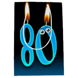 Mediana 80.ª Bolsa de Regalo de Velas Medianas de Cumpleañ