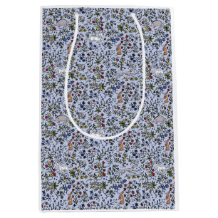 Mediana Animales medievales mille fleurs bolsa de regalo a