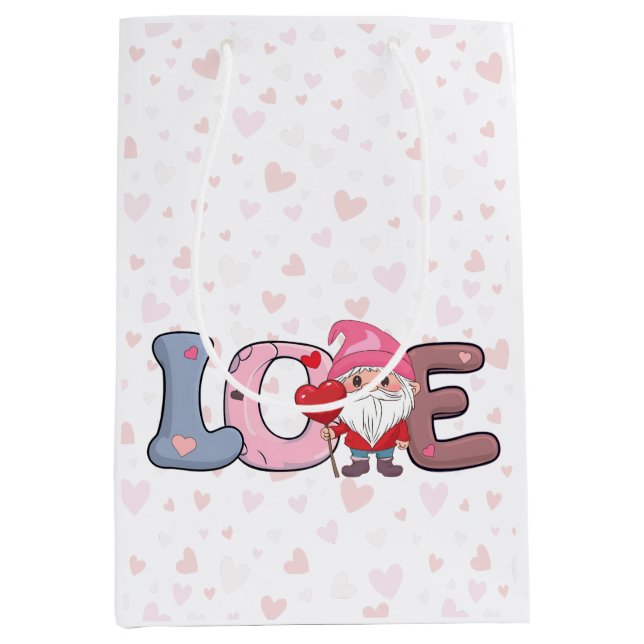 Mediana Big Love día de San Valentín regalo Bolsa de regal (Anverso)