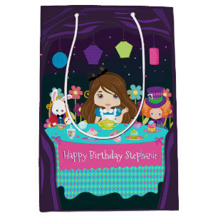 Mediana Blonde Brunette - Bolsa de regalo media para Fiest