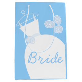 Mediana Boda Bown Blue Bride bolsa de regalo medio