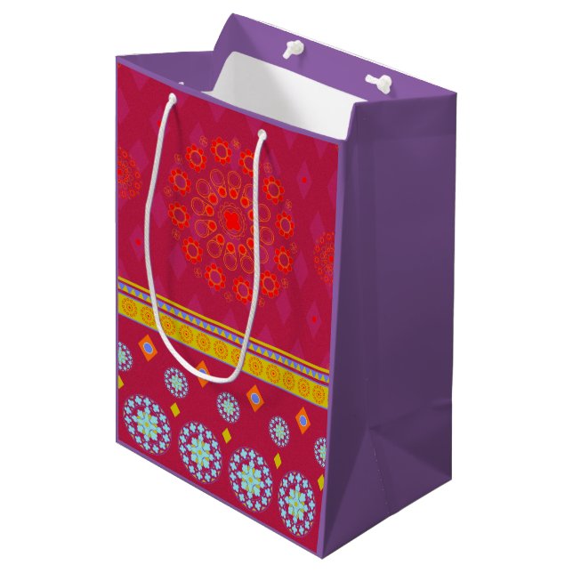 Mediana BOHO1 Mandala - Bolsa de regalo (Angulo Anverso)