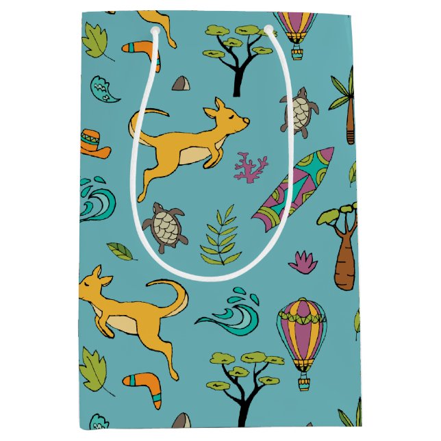 Mediana Bolsa de regalo Australia Love (Anverso)