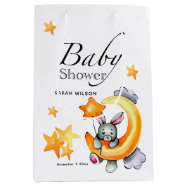 Mediana Bolsa de regalo Baby Shower para conejito pequeño