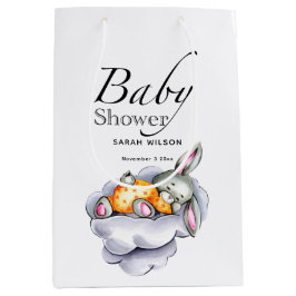 Mediana Bolsa de regalo Baby Shower para conejito pequeño