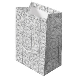 Mediana Bolsa de Regalo Blanco-Esquina de las Esquinas Ple