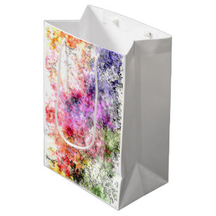 Mediana Bolsa de regalo brillante de "Primavera Temprana"